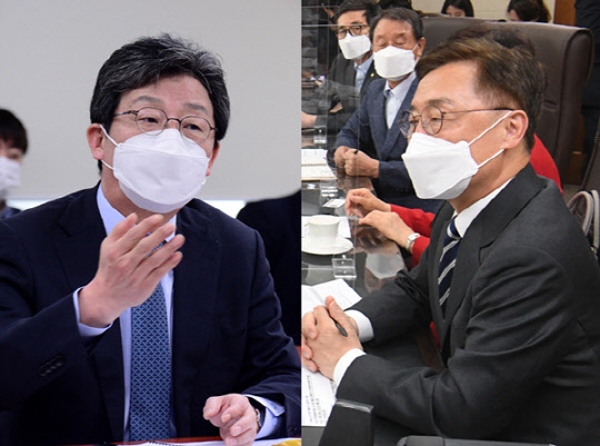 국민의힘 대권주자인 유승민(왼쪽) 전 의원과 최재형(오른쪽) 전 감사원장.연합뉴스 사진 갈무리